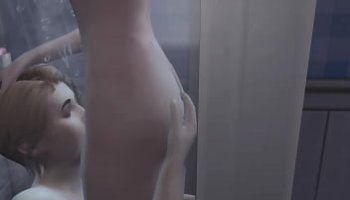 mujeres teniendo seco con otra mujer
